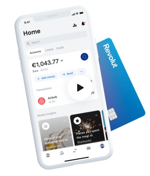 Revolut mobilna aplikacia