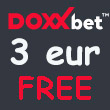 Doxxbet - Voľná stávka 3 €